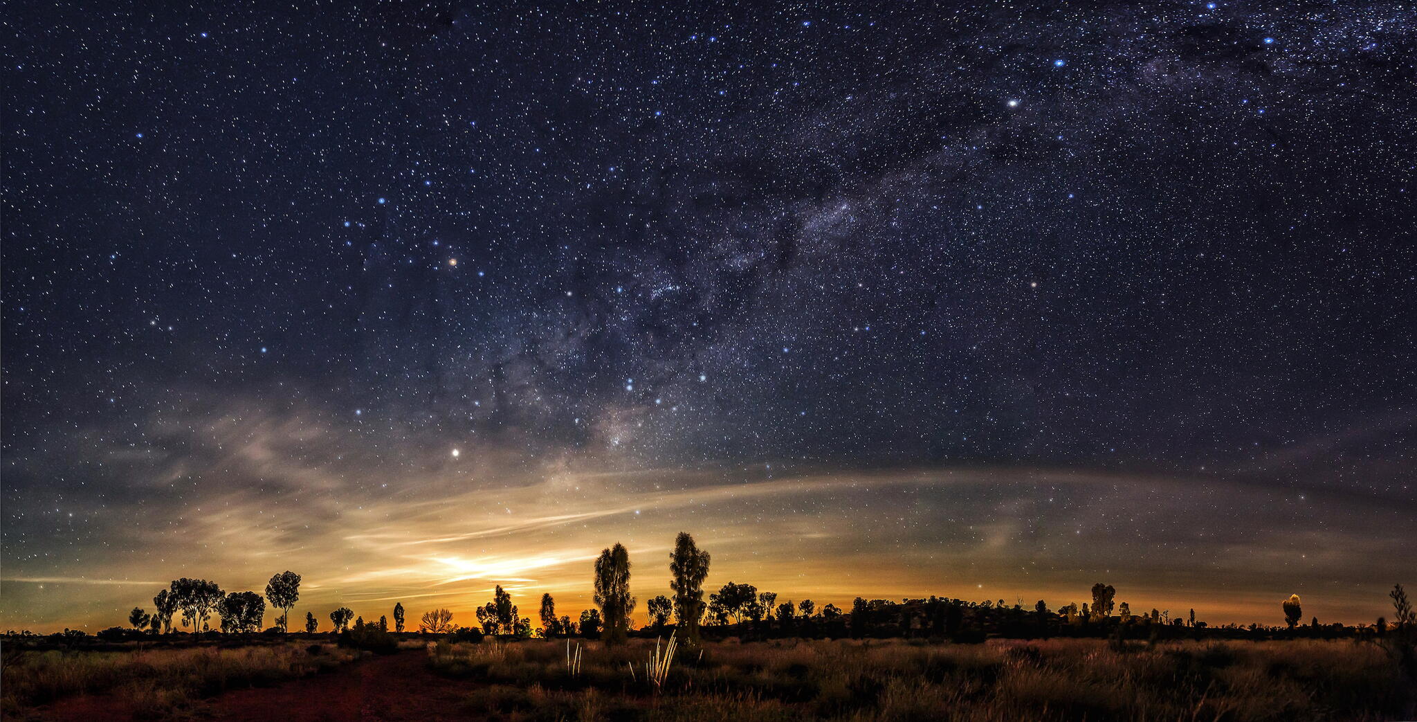 Night stars in Australian Outback